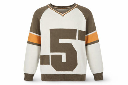 Mens UK Size L US40 Beige Pullover Jumper