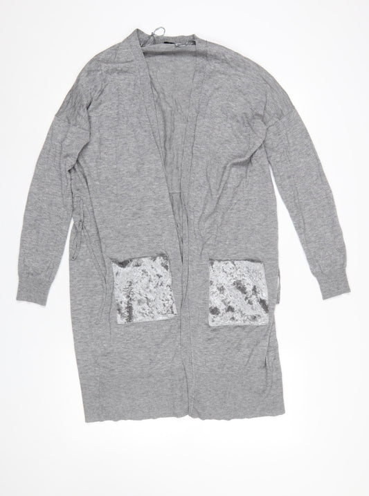 Womens UK Size 12 Marks and Spencer Grey Cardigan Jumper