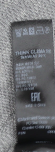 Womens UK Size 12 Marks and Spencer Grey Cardigan Jumper