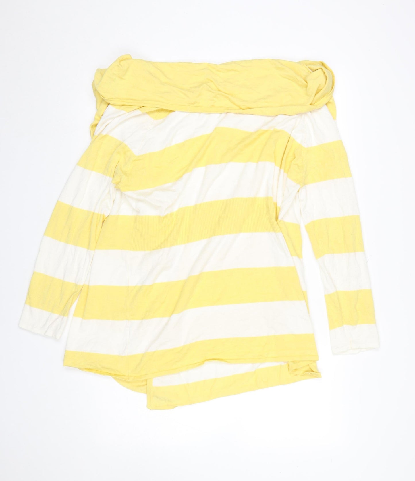 Womens UK Size 14 Michele Hope Yellow Cardigan Jumper