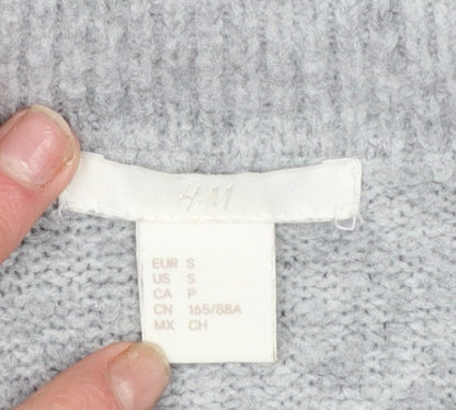 Womens UK Size S H&M Grey Pullover Jumper