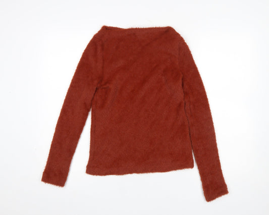 Womens UK Size 12 MNG Brown Pullover Jumper