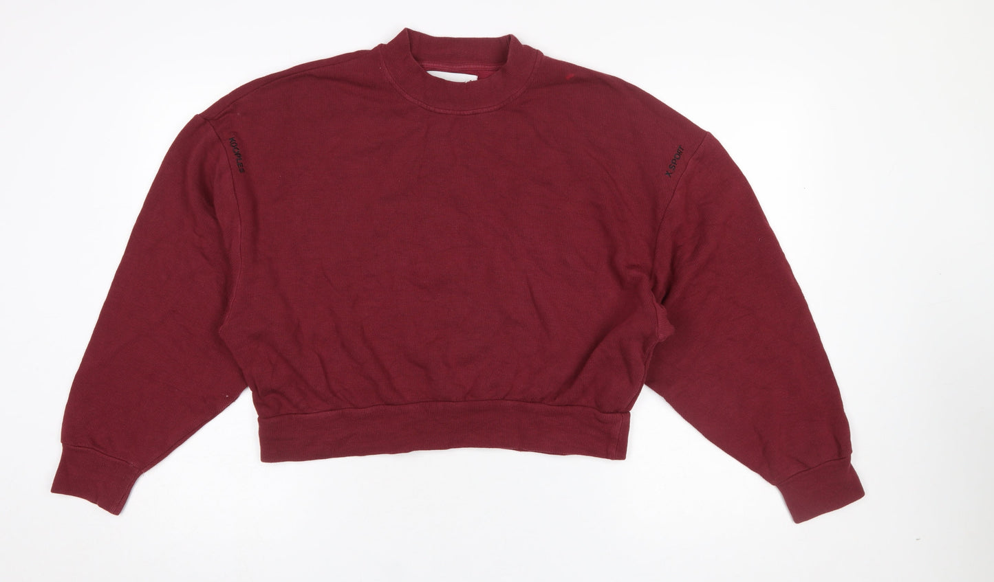 Womens UK Size 2 Kooples X Sport Red Pullover Sweatshirt