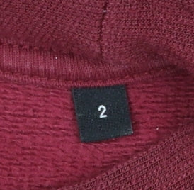 Womens UK Size 2 Kooples X Sport Red Pullover Sweatshirt