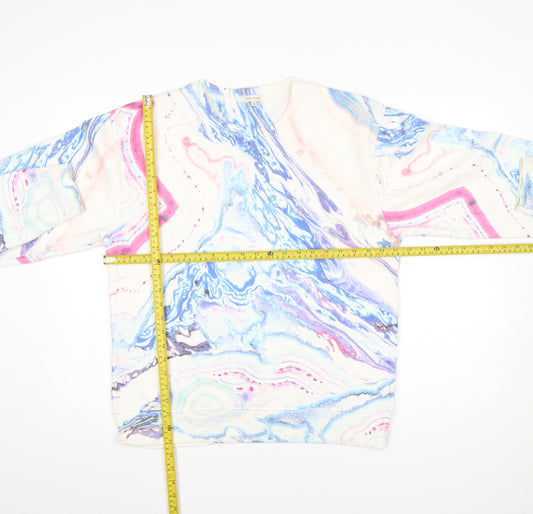 Womens UK Size 12 River Island Multicoloured Pullover Sweatshirt