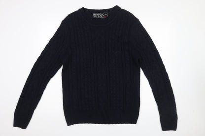 Mens UK Size L Urban Revival Black Pullover Jumper