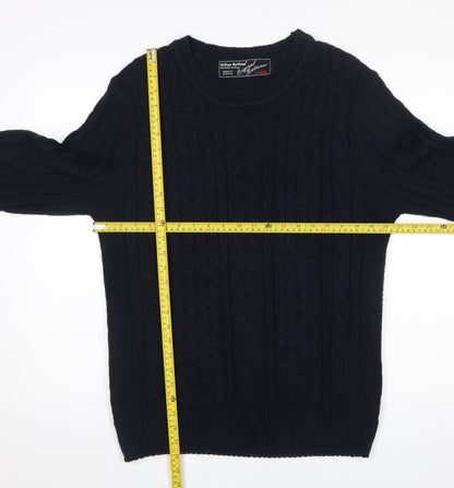 Mens UK Size L Urban Revival Black Pullover Jumper