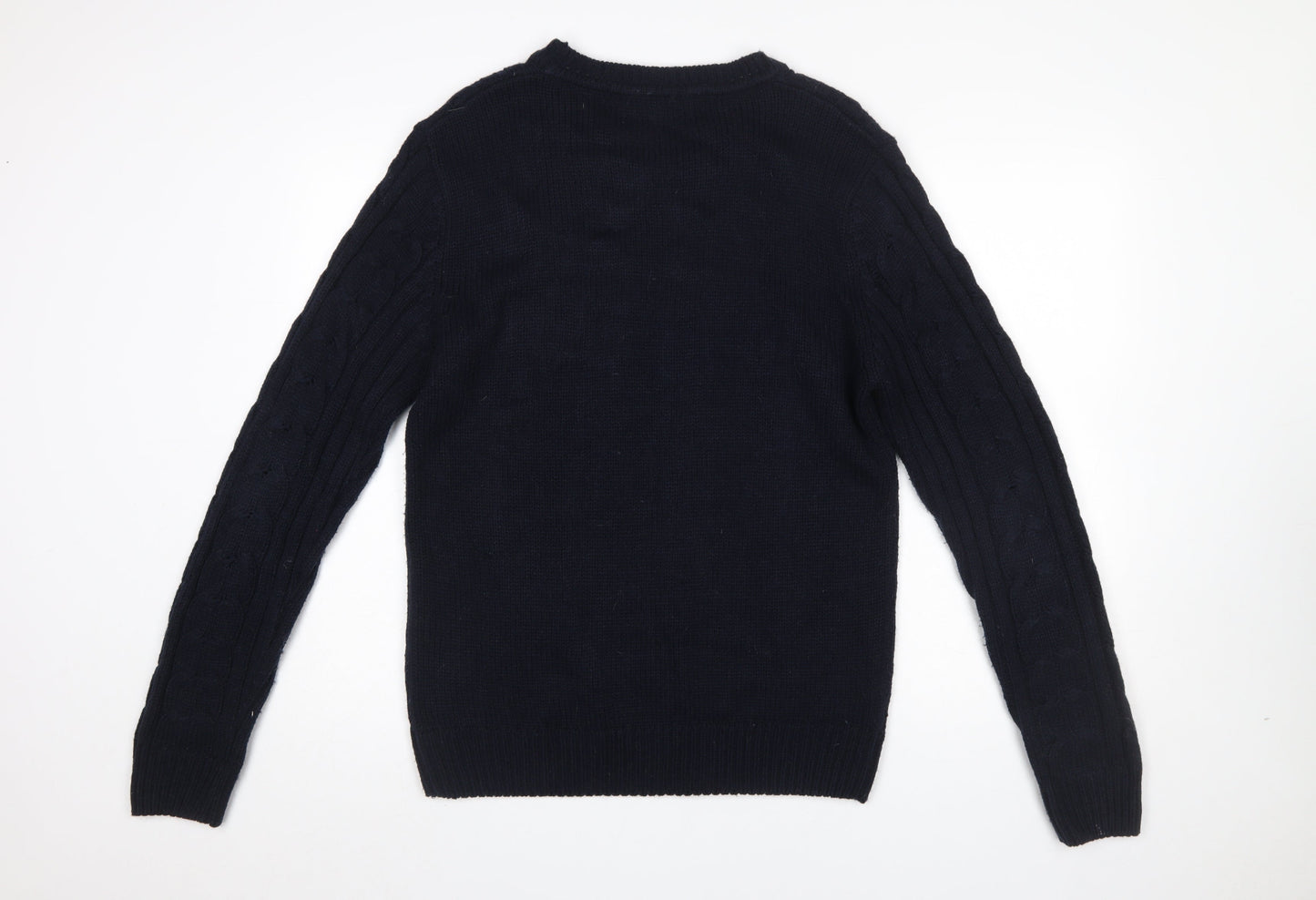 Mens UK Size L Urban Revival Black Pullover Jumper