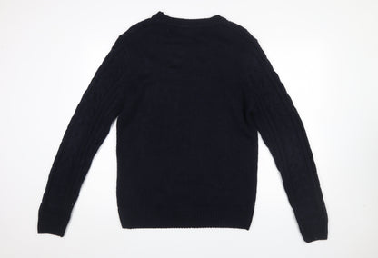 Mens UK Size L Urban Revival Black Pullover Jumper