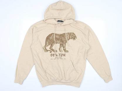 Mens UK Size S boohooMAN Beige Pullover Hoodie