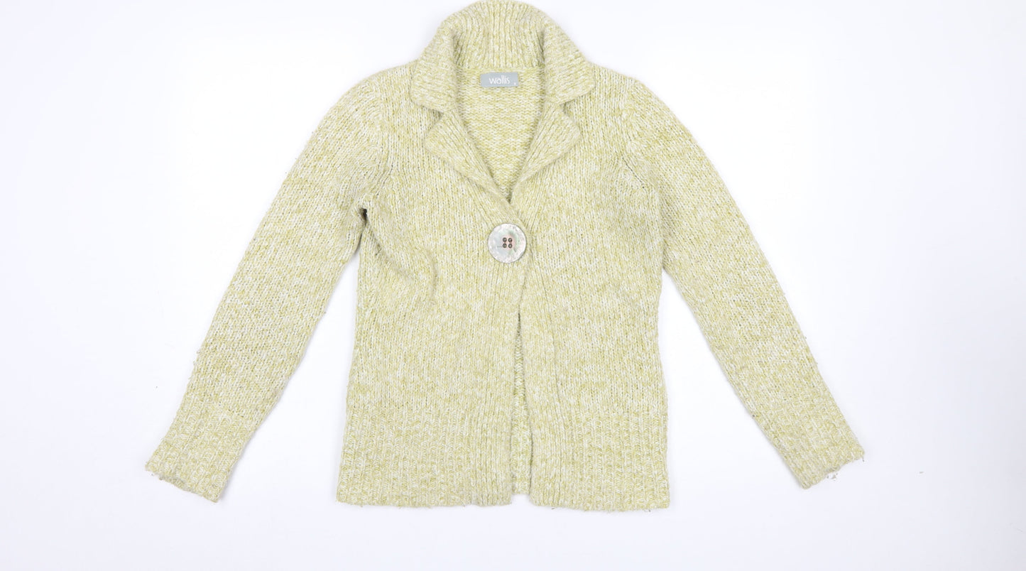 Womens UK Size 8 Wallis Beige Cardigan Jumper