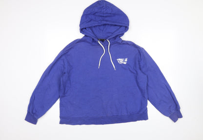Womens UK Size 8 ASOS Blue Pullover Hoodie