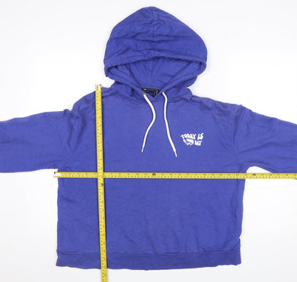 Womens UK Size 8 ASOS Blue Pullover Hoodie