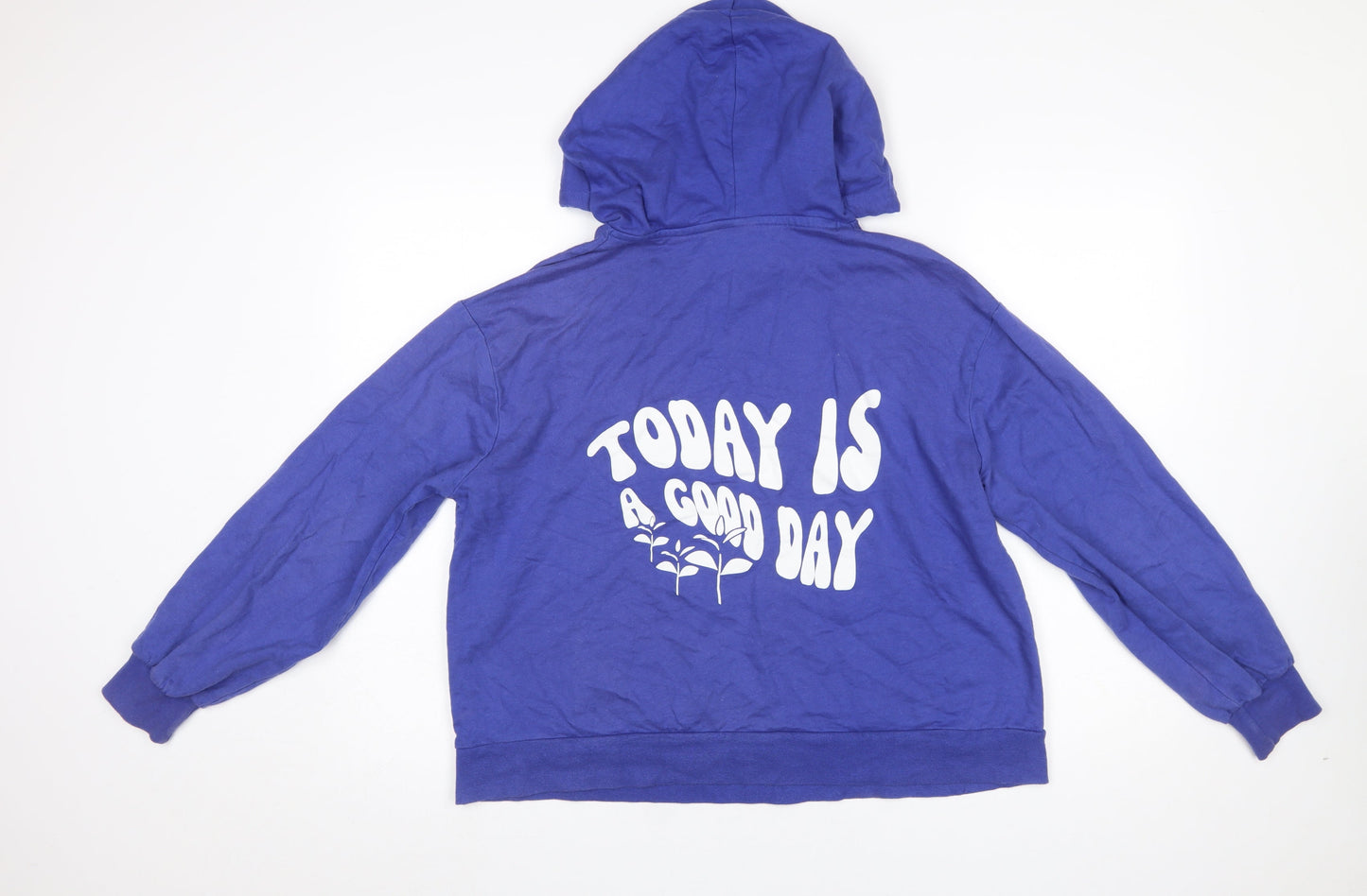 Womens UK Size 8 ASOS Blue Pullover Hoodie