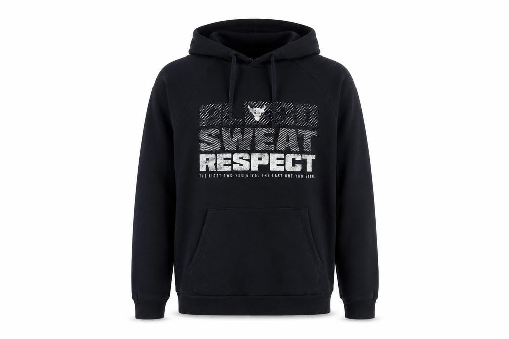 Mens UK Size L Under armour Black Pullover Hoodie