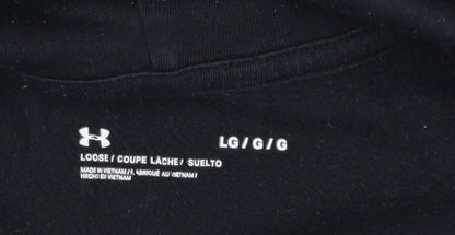 Mens UK Size L Under armour Black Pullover Hoodie