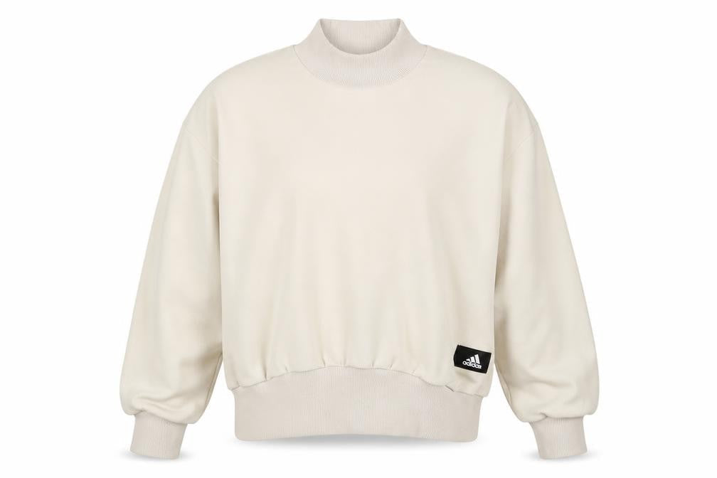 Womens UK Size 8-10 adidas Beige Pullover Sweatshirt
