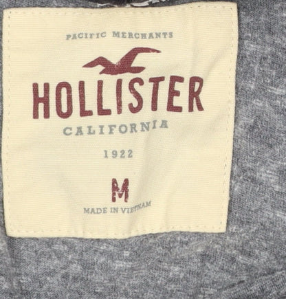 Mens UK Size M Hollister Grey Pullover Hoodie
