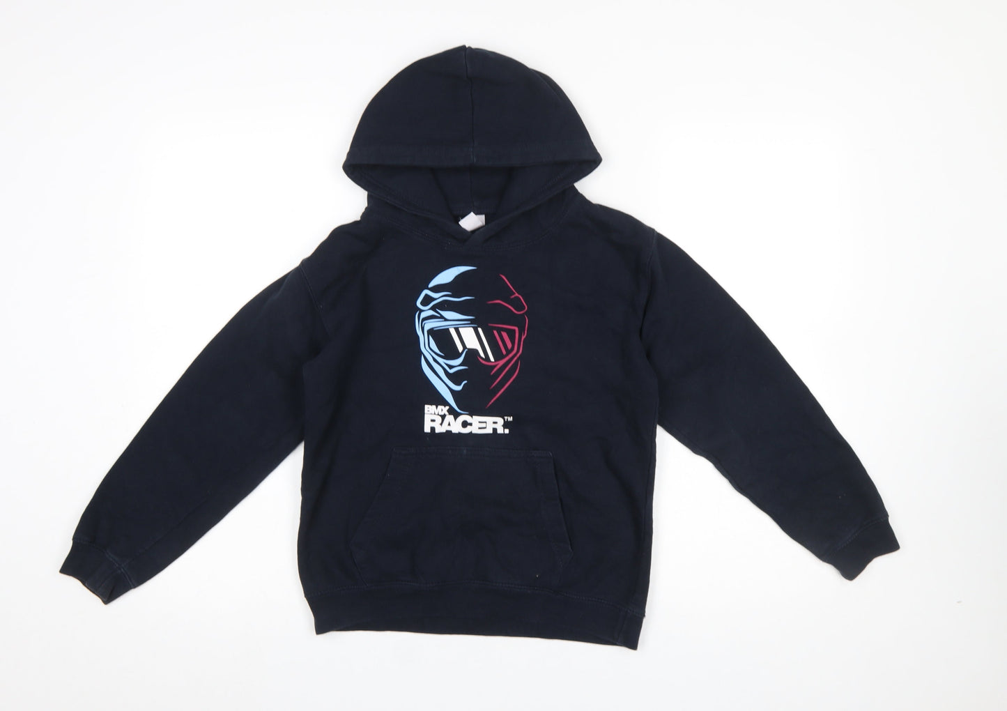 Boys UK Size 9-11 Years Just Hoods Blue Pullover Hoodie