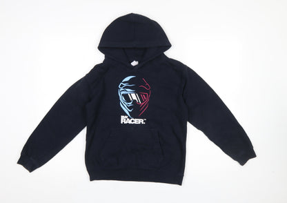 Boys UK Size 9-11 Years Just Hoods Blue Pullover Hoodie