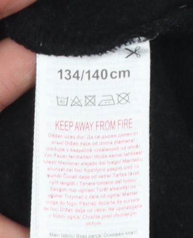Girls UK Size 9-10 Years Destination Black Pullover Casual