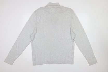Mens UK Size XL Hollister Grey Full Zip Jumper