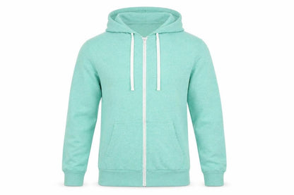 Mens UK Size M H&M Green Full Zip Hoodie