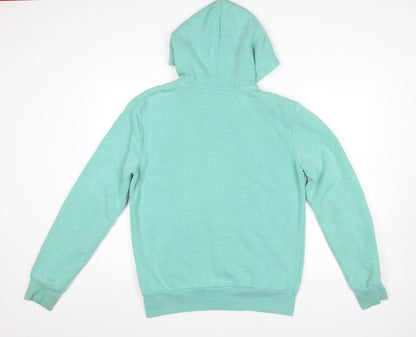 Mens UK Size M H&M Green Full Zip Hoodie