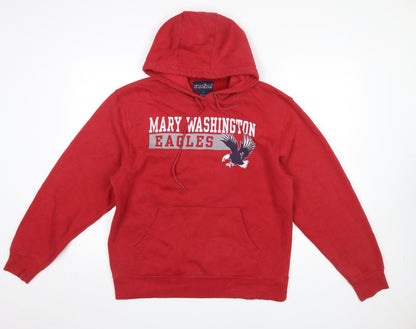 Womens UK Size M JanSport Red Pullover Hoodie