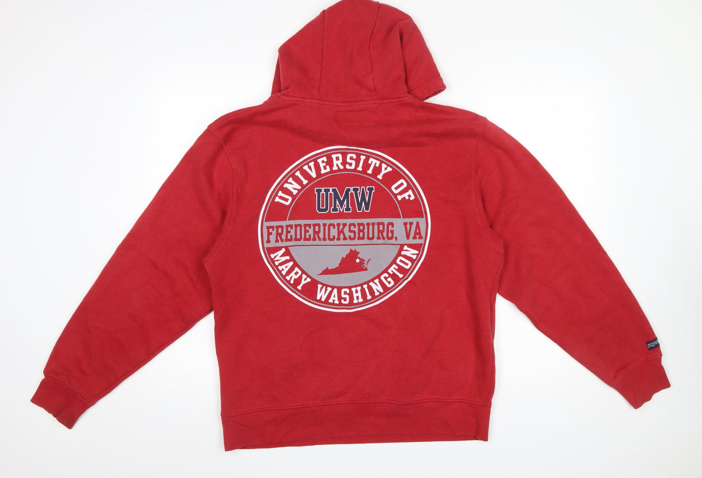 Womens UK Size M JanSport Red Pullover Hoodie