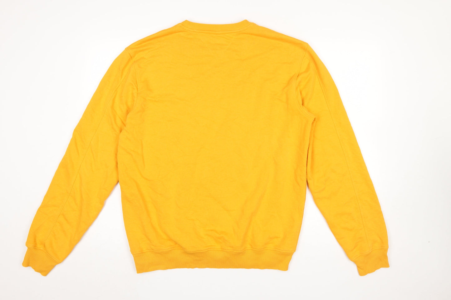 Mens UK Size L GUESS Yellow Pullover Sweatshirt