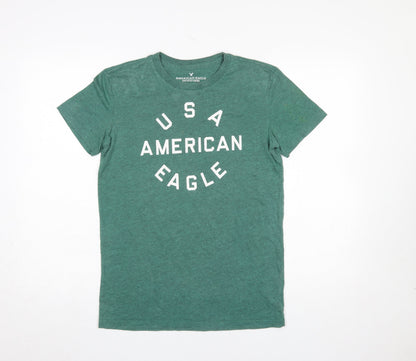 Mens UK Size XS American Eagle Outfitters Green  T-Shirt