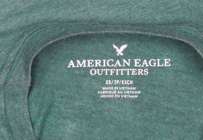 Mens UK Size XS American Eagle Outfitters Green  T-Shirt