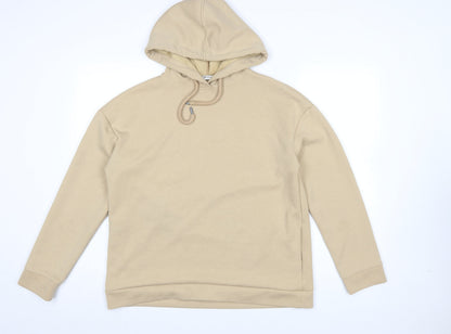 Womens UK Size M Stradivarius Beige Pullover Hoodie