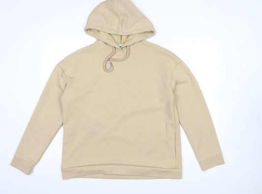 Womens UK Size M Stradivarius Beige Pullover Hoodie