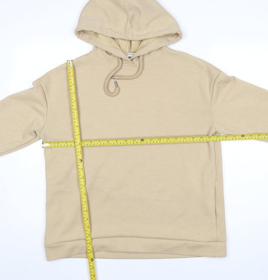 Womens UK Size M Stradivarius Beige Pullover Hoodie