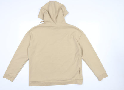 Womens UK Size M Stradivarius Beige Pullover Hoodie