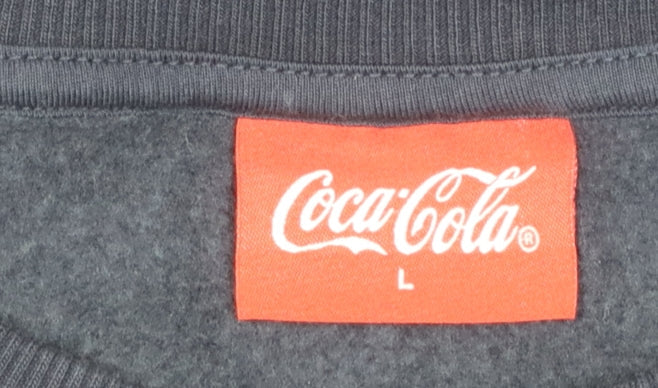 Mens UK Size L Coca-Cola Blue Pullover Sweatshirt