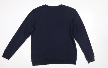 Mens UK Size L Coca-Cola Blue Pullover Sweatshirt