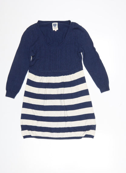 Womens UK Size 8 Soulful & Tru Blue Tunic Jumper