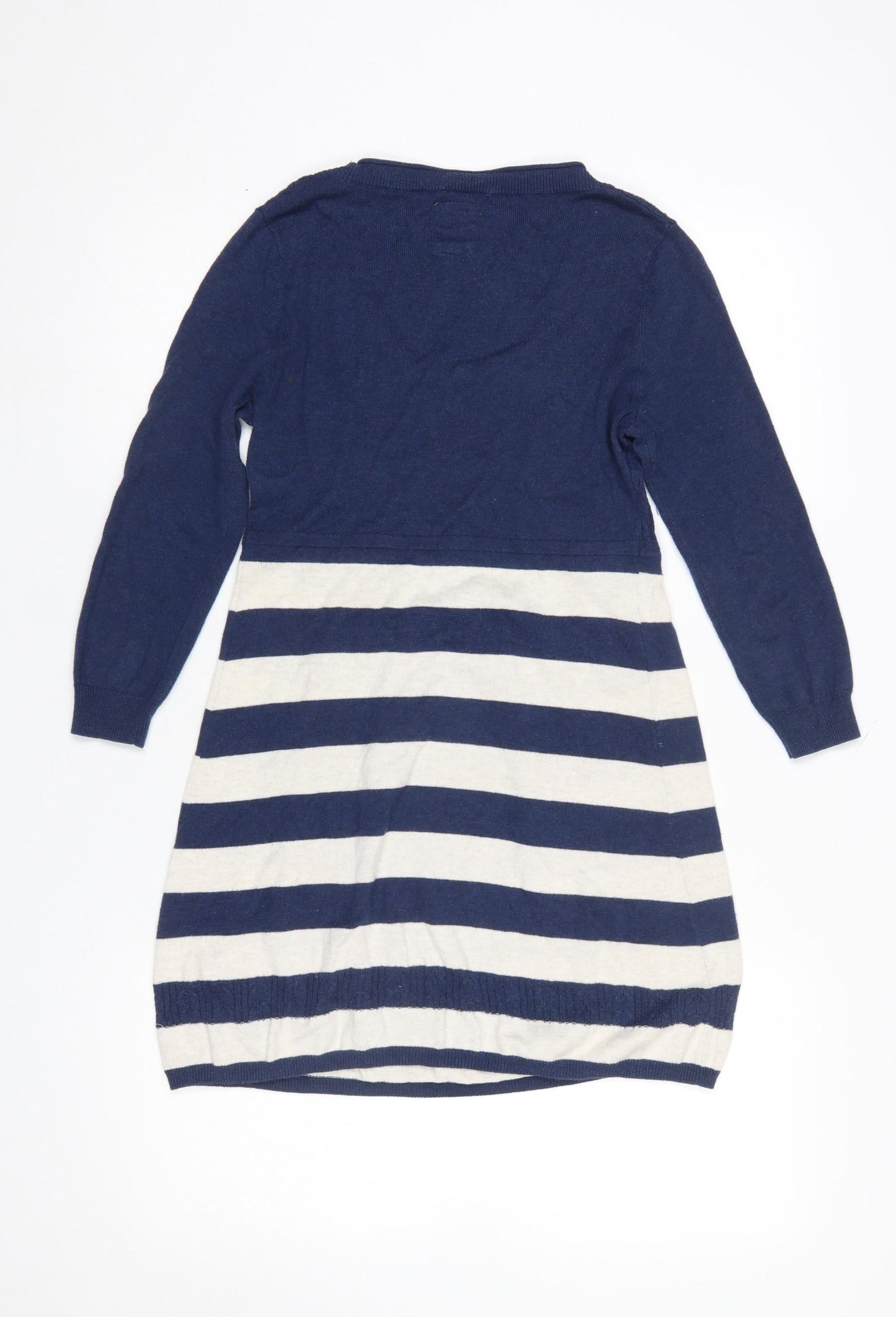 Womens UK Size 8 Soulful & Tru Blue Tunic Jumper