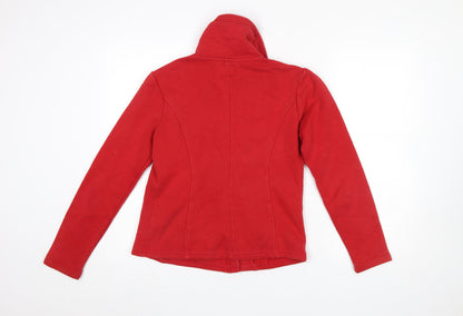 Womens UK Size S Marks and Spencer Red Full Zip Sweatshirt