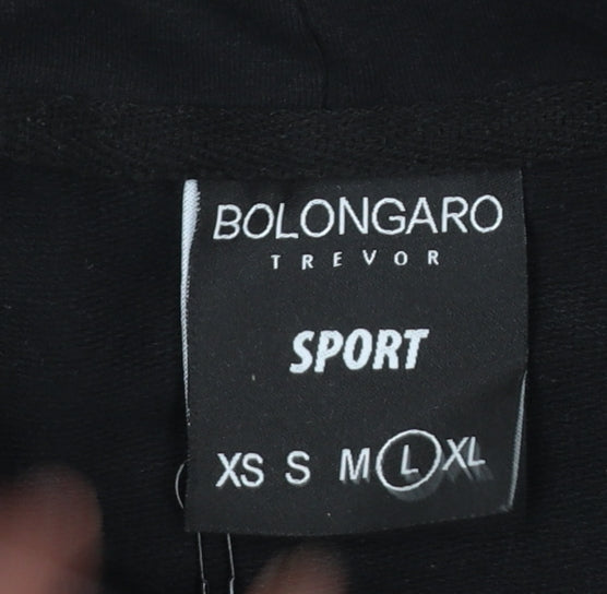 Mens UK Size L Bolongaro Trevor Black Pullover Hoodie