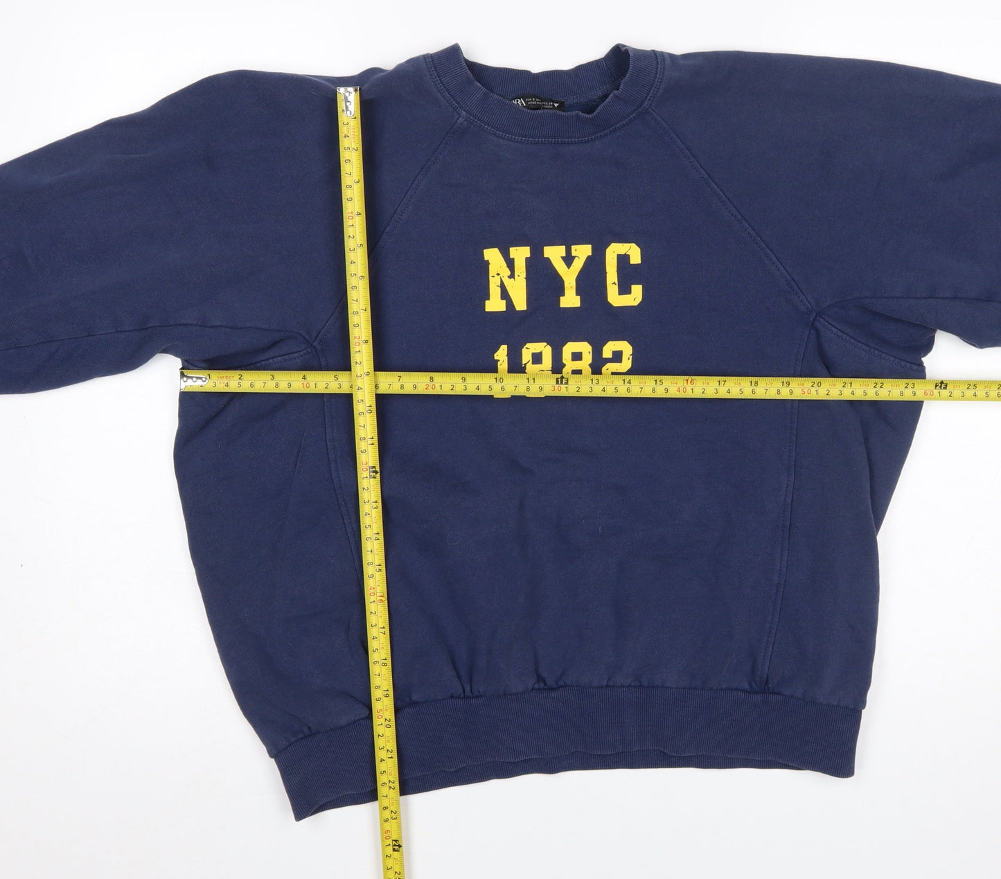 Womens UK Size S Zara Blue Pullover Sweatshirt