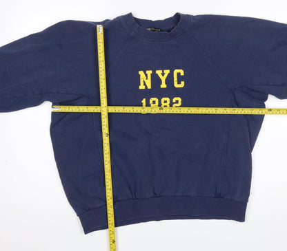 Womens UK Size S Zara Blue Pullover Sweatshirt