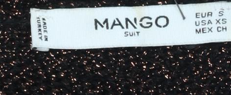 Womens UK Size S Mango Brown Pullover Jumper