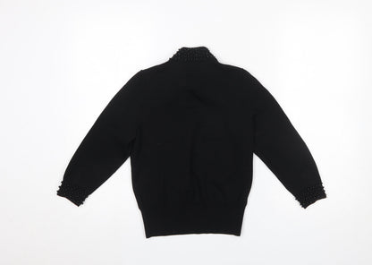 Womens UK Size XS H&M Black Pullover Jumper