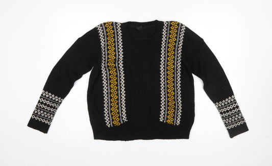 Womens UK Size 8 Topshop Black Pullover Jumper
