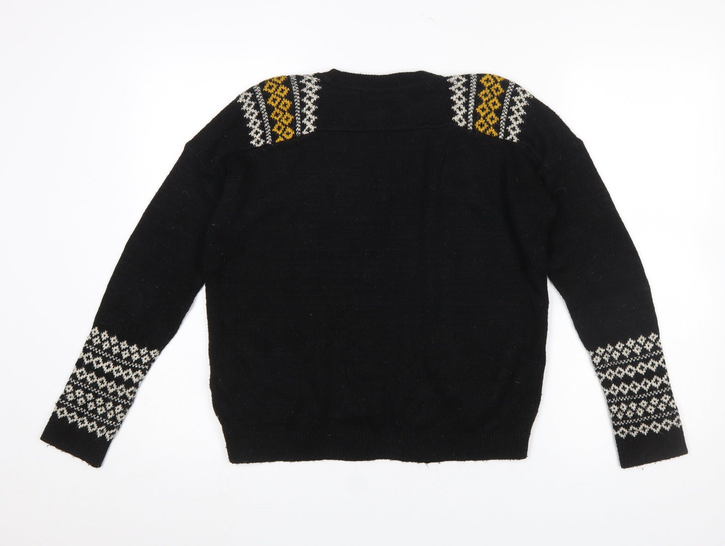 Womens UK Size 8 Topshop Black Pullover Jumper