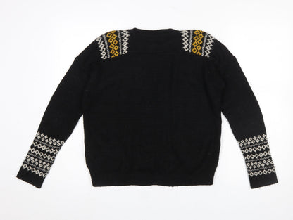 Womens UK Size 8 Topshop Black Pullover Jumper